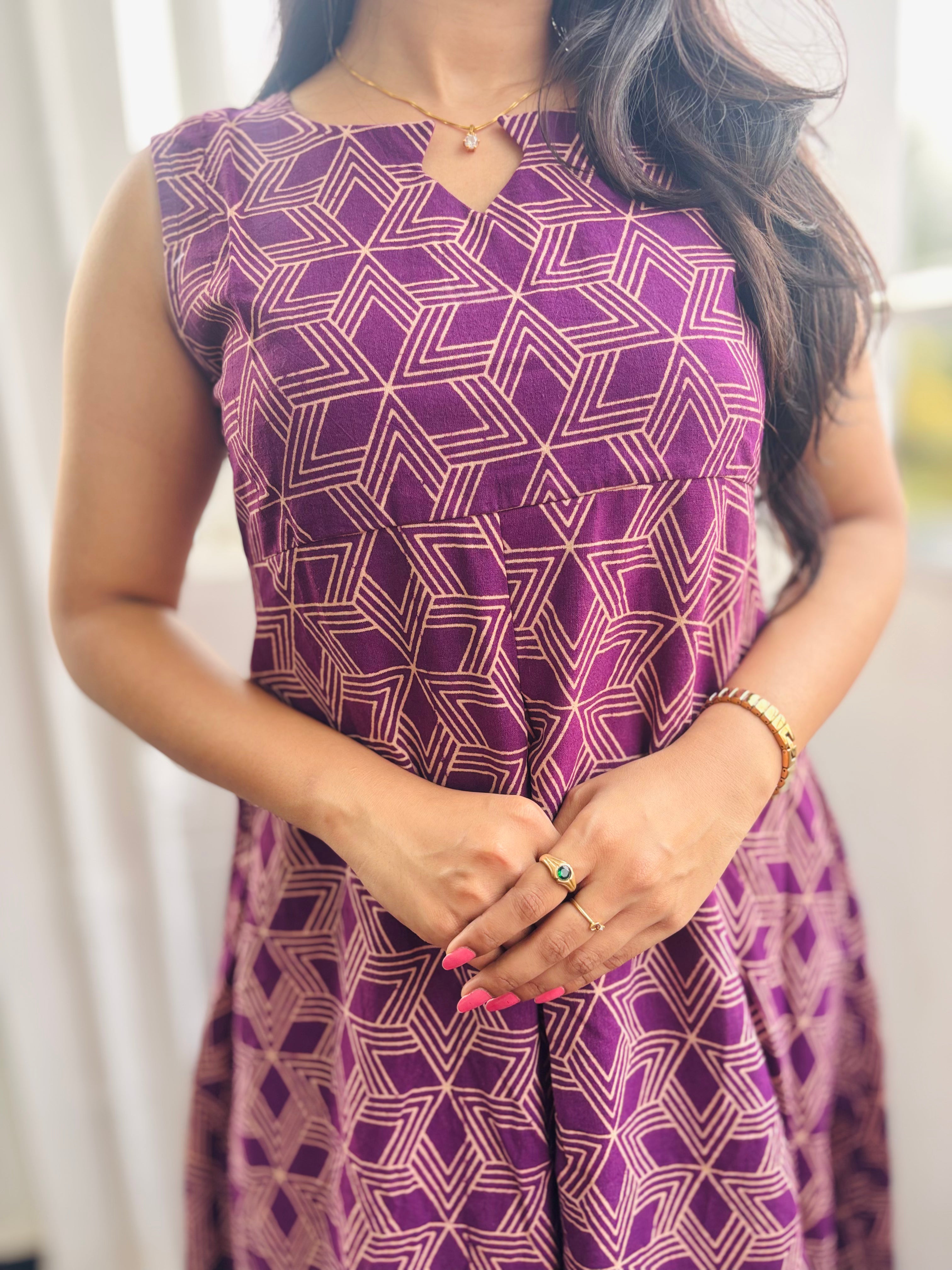 Purple grace long dress