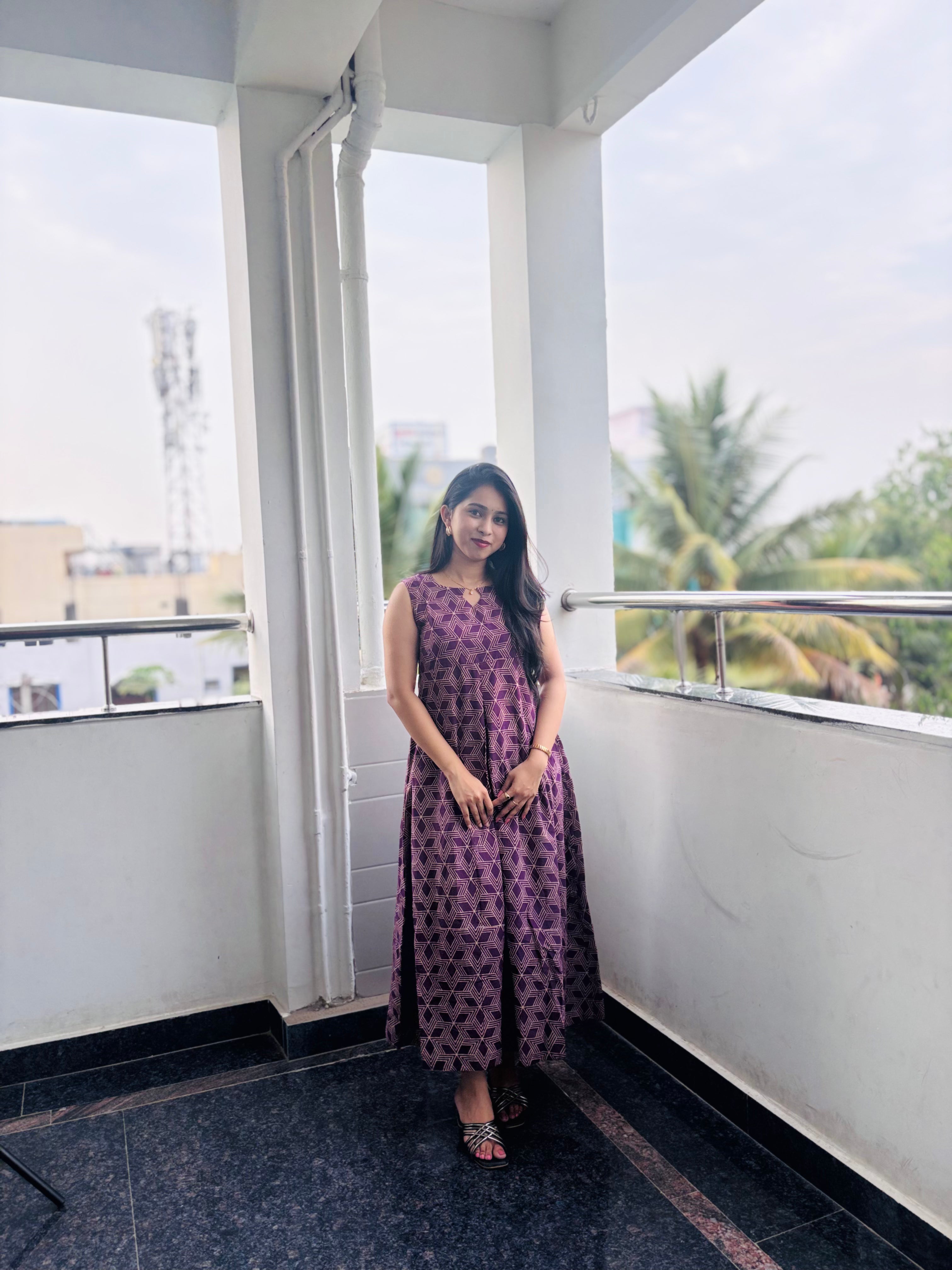 Purple grace long dress